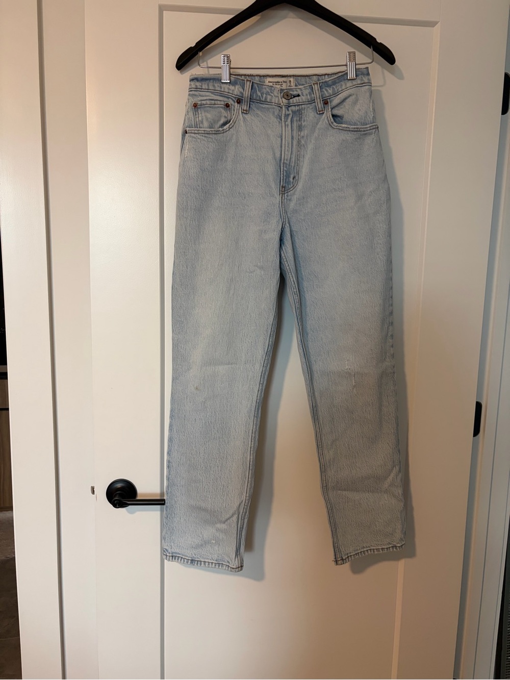 Abercrombie & Fitch Light Wash Straight Leg Jeans